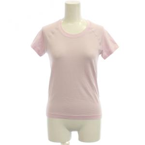 Tシャツ ピンク ボーダー柄 ラウンドネック 半袖 /JP