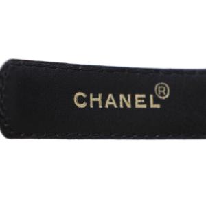 CHANEL ベルト ココマーク レザー 65/26 ブラック