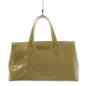モノグラムヴェルニ ウィルシャーPM ハンドバッグ イエロー M91643