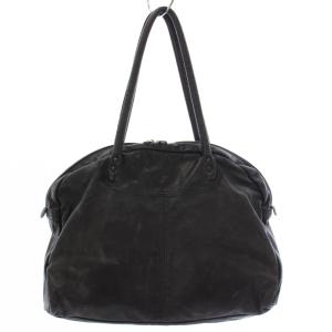 ショルダーバッグ トートバッグ レザー 黒 ブラック /TK D