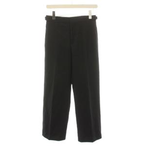 23AW サイドベルトパンツ シルク 34 ブラック 7914-299-0351