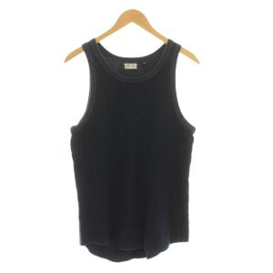 POWER WEAR タンクトップ ノースリーブ カットソー 42 紺 ネイビー /YM