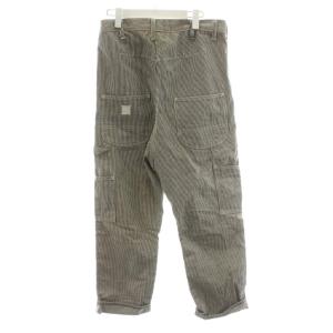 COMME des GARCONS GANRYU AD2008 パンツ ストライプ柄 S 白 ホワイト 黒 ブラック EC-P007 /AN