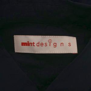 mintdesigns オパールレースノースリーブシャツ ブラウス ノースリーブ 2 紺 ネイビー 40221-OL1TF08