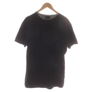 DIESEL Tシャツ カットソー XL 黒系 ブラック ロゴ マルチカラー 半袖 /RR