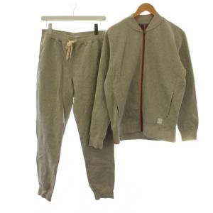 セットアップ 上下 ジャケット ジップアップ スウェットパンツ 裏起毛 M グレー /BM