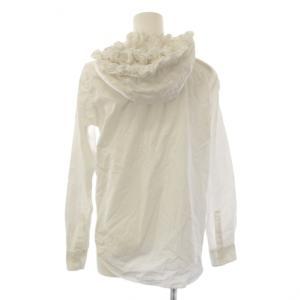 COMME des GARCONS GIRL AD2021 シャツ ブラウス 長袖 フード フリル S 白 NH-B011 /BM