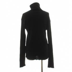 Deuxieme Classe 23AW リブタートル ニット カットソー 長袖 ウール 黒 ブラック 23070500707030 /AN