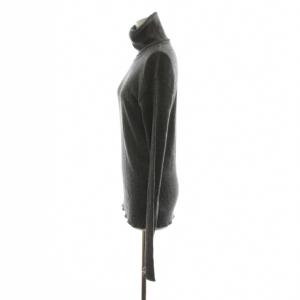 Deuxieme Classe 23AW リブタートル ニット カットソー 長袖 ウール グレー 23070500707030 /AN