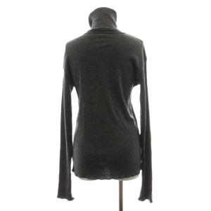 Deuxieme Classe 23AW リブタートル ニット カットソー 長袖 ウール グレー 23070500707030 /AN