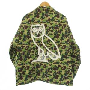 BAPE X OVO CAMO COACH JACKET L カーキ 001LJJ731905C