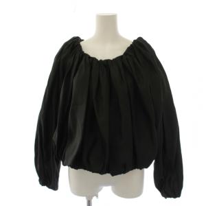 25AW Silk Off-Shoulder Gathered Blouse F