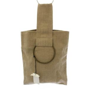 ルレアッシュ LERET.H SAC CARR? ハンドバッグ ヘビーリネン ベージュ /BM