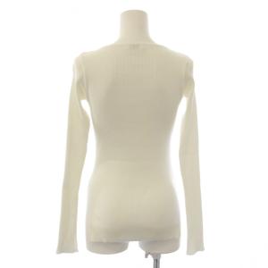 AURALEE × ロンハーマン Ron Herman 26SS ギザボートネック ニット カットソー 長袖 0 白 A26SB01RH