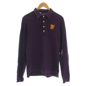 Tシャツ カットソー M 紫 パープル 無地 長袖 /LP