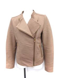 ライダース ジャケット レザー 38 ベージュ 17年製