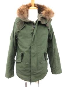 ミリタリージャケット モッズコート ショート M カーキ