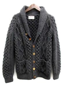 カーディガン ニットジャケット グレー