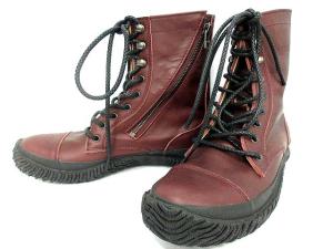 ワーク ブーツ レザー M ワインレッド 赤 