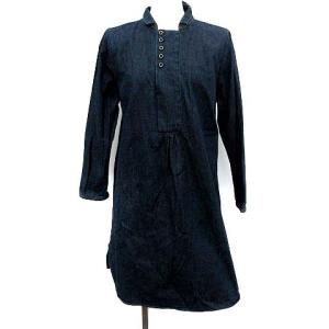 ワンピース デニム 長袖 3 インディゴ