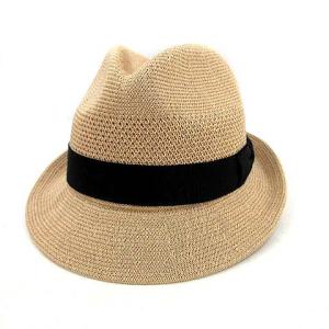 中折ハット ベージュ 57.5cm