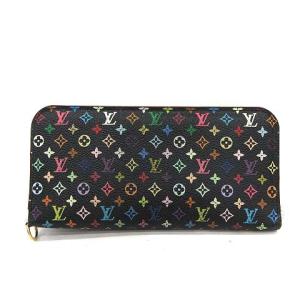 LOUIS VUITTON モノグラム マルチカラー ポルトフォイユ アンソリット ピスタッシュ ブラック M93755