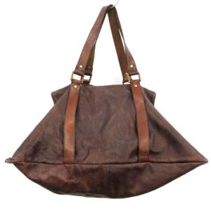 ショルダーバッグ レザー 茶 ブラウン