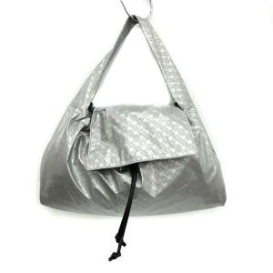 トートバッグ ワンショルダー 総柄 シルバー グレー