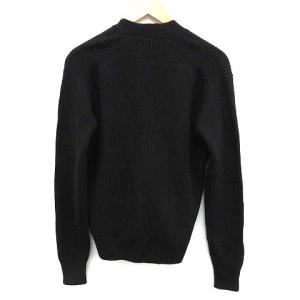 SILENT DAMIR DOMA カーディガン ニット 長袖 カシミヤ アンゴラ混 M 黒 ブラック