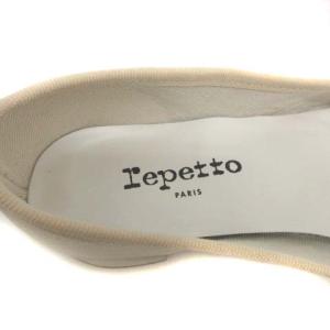 Repetto 37.5 23.7cm バレエシューズ フラット Camille Ballerina Agneau metal Bulle