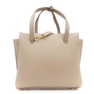 LANVIN en Bleu バッグ ショルダー ハンド 2way ショルダー紐 レザー ピンクベージュ