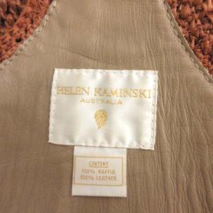 HELEN KAMINSKI ラフィアバッグ かごバッグ ショルダーバッグ ブラウン