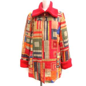 FASHION 総柄中綿ジャケット  11AR マルチカラー