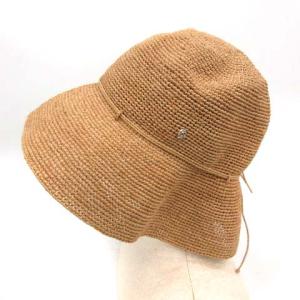 HELEN KAMINSKI PROVENCE10 プロバンス 帽子 ラフィアハット 麦わら帽子 リボン ブラウン