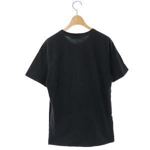 Maison Kitsuné ロゴプリント半袖Tシャツ S ブラック