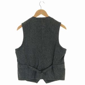 SUGAR CANE 9oz. BLACK COVERT WORK VEST ベスト ジレ デニム 36 グレー