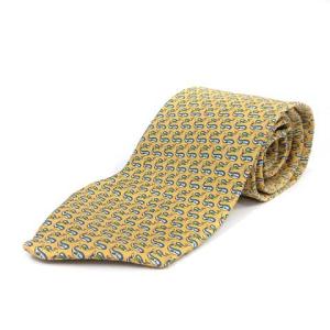 総柄シルクネクタイ ベージュ