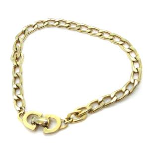 チェーンブレスレット CDロゴ ヴィンテージ ゴールド