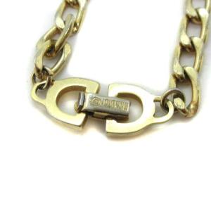 Christian Dior チェーンブレスレット CDロゴ ヴィンテージ ゴールド