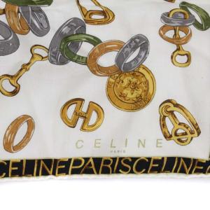 CELINE 総柄ロゴスカーフ マルチカラー