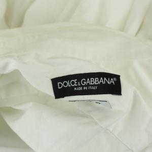 DOLCE&GABBANA GOLD 長袖コットンシャツ ホワイト