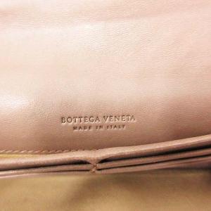 BOTTEGA VENETA 長財布 財布 イントレチャート レザー ブラウン