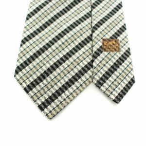 HERMES ネクタイ レジメンタルストライプ シルク マルチカラー