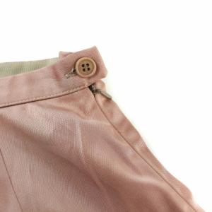 EMPORIO ARMANI ワイドパンツ サテン ジップフライ 38 ピンク