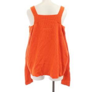 MM6 Maison Margiela メゾンマルジェラ 17SS オープンショルダーニットカットソー S オレンジ
