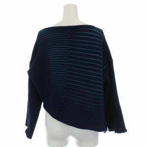 PLEATS PLEASE ISSEY MIYAKE 20SS ニット カットソー 変形 長袖 L 紺