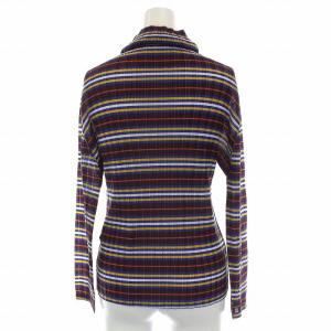 PLEATS PLEASE ISSEY MIYAKE 19AW カットソー ボーダー タートルネック 長袖 3 マルチカラー