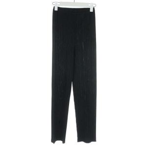 イッセイミヤケ イージーパンツ ロング プリーツ 2 M ブラック