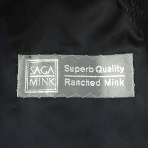 SAGA MINK superb quality renched mink 銀サガ 毛皮コート ショート ブラック