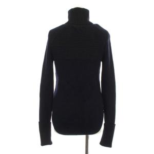 ISABEL MARANT ニット タートルネック リブ ロールアップ 38 ネイビー
